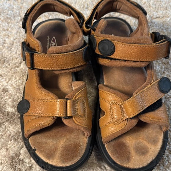 🍍 MBT Kisumu Women's Toning Rocker Brown Leather Sandals , US 7🍍 - Picture 3 of 6